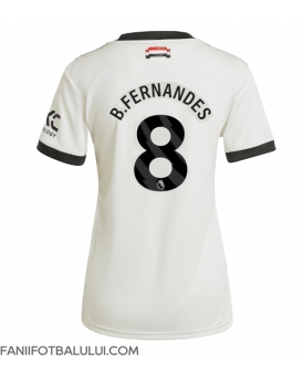 Manchester United Bruno Fernandes #8 Tricou Fotbal Replică 2024-25 Femei Treilea